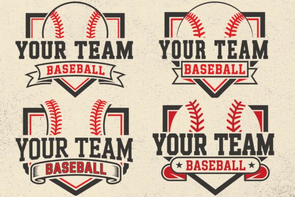 Baseball Team SVG: Mascot Template Svg for Dynamic Branding