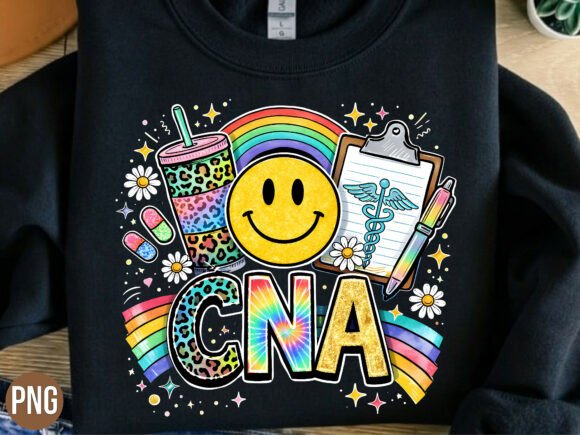 CNA Nurse Life Rainbow Leopard Cup PNG: A Design Asset for Creative Professionals