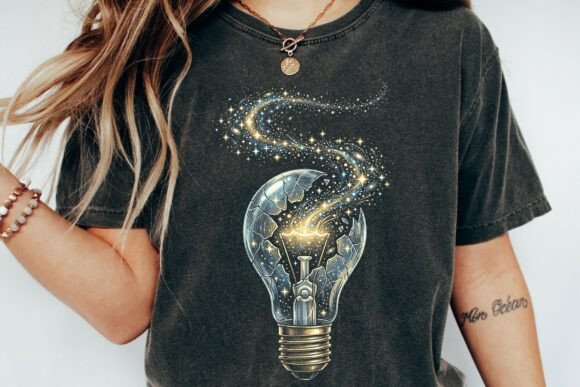 Cosmic Lightbulb Galaxy Burst: Unleash Creative Energy