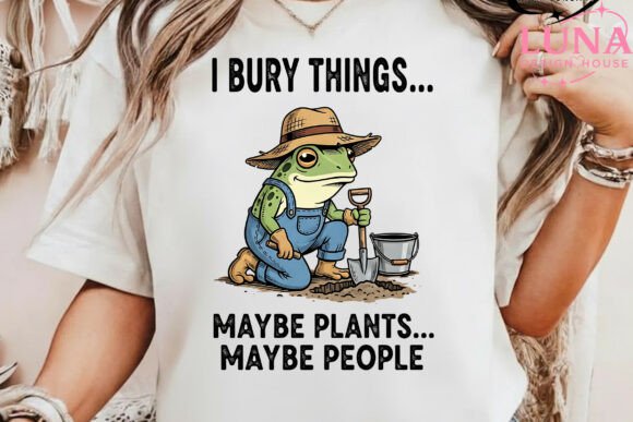 Funny Frog Gardening PNG: A Versatile Design Asset