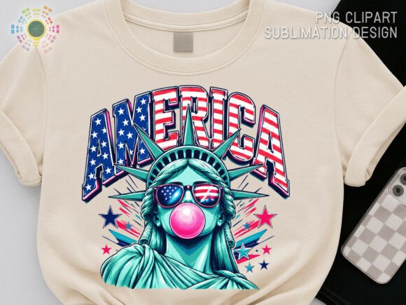 Patriotic America Statue of Liberty PNG: A Bold Design Asset