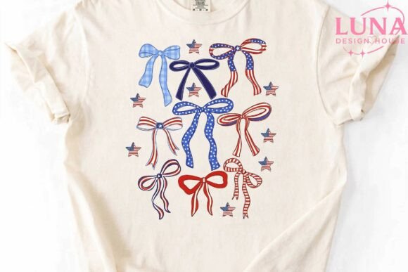 Patriotic Bows 4th of July PNG Clipart: A Designer's Essential Asset
