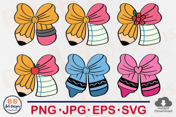 Pencil Coquette Bow Teacher SVG Crayon: A Designer's Take on This Playful Asset