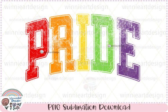 Pride LGBTQ Retro Varsity Distressed: Bold Typography for Authentic Brands
