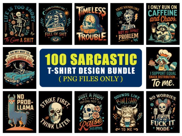 Sarcastic T-Shirt Bundle: Injecting Personality into Visual Design